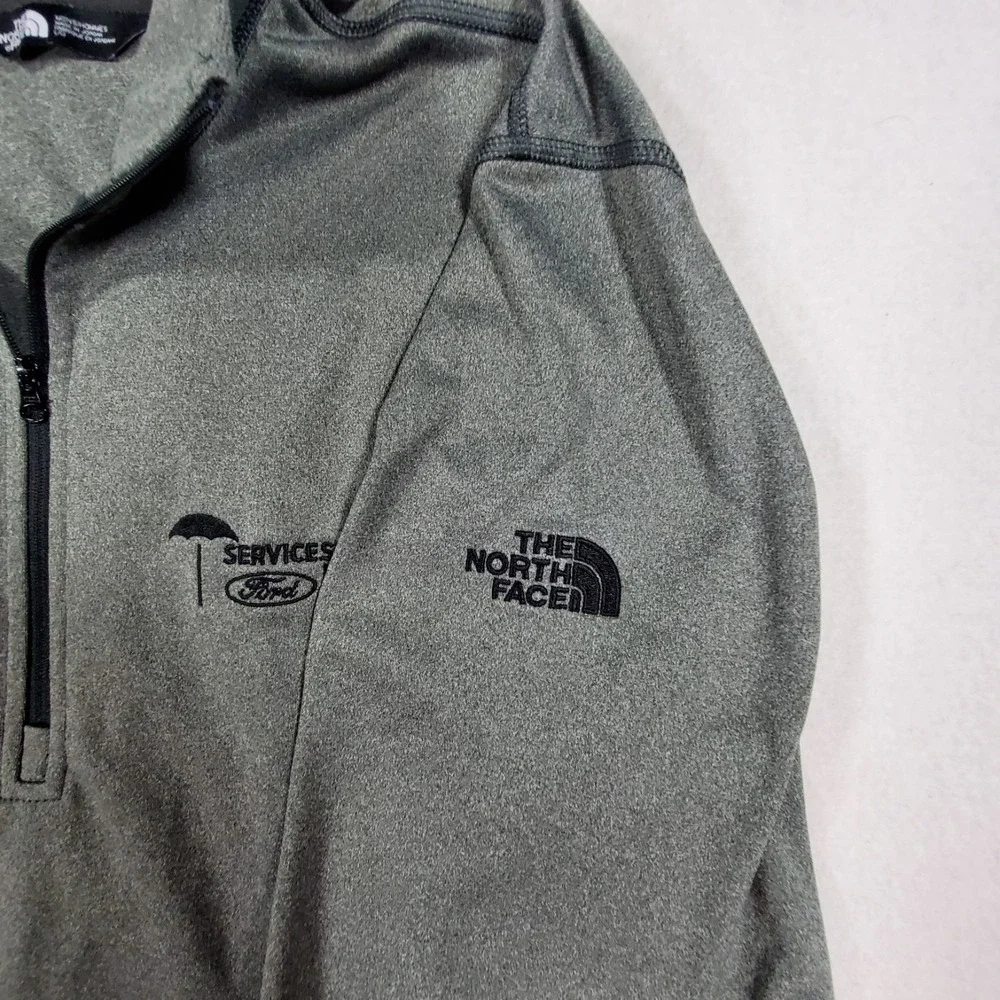 The North Face 1/4 Zip‎ Pullover Gray Ford Lincoln Service Solutions Mens Large